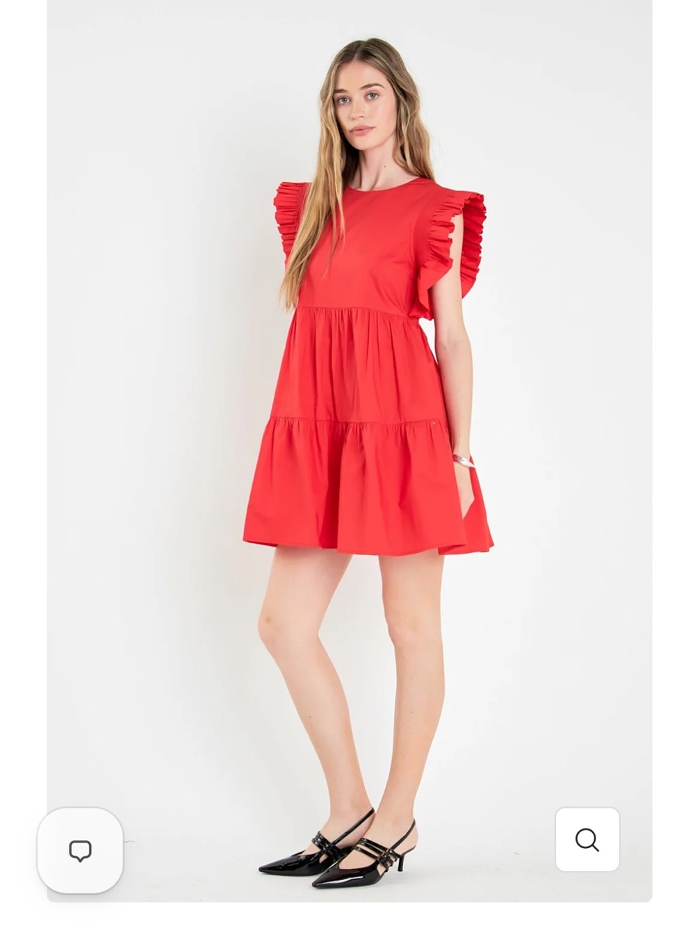 English Factory Ruffled Babydoll Mini Dress